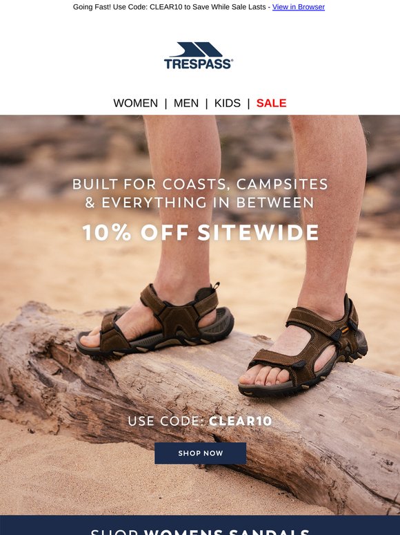 Extra 10% Off Sandals