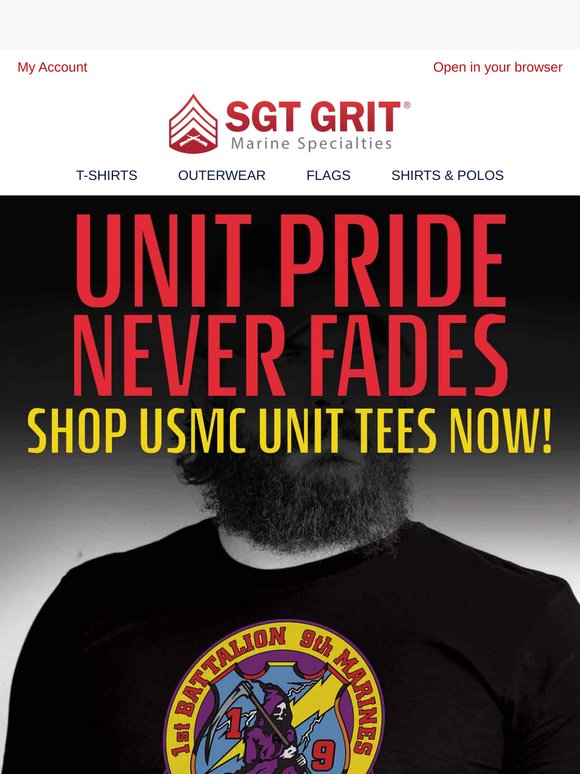 🎖️ Represent Your Unit—USMC T-Shirts Are In!