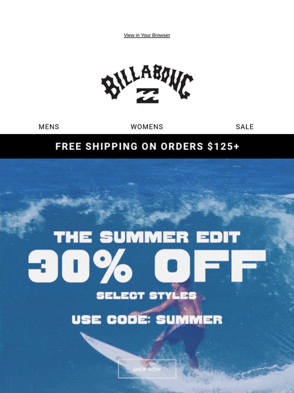 The Summer Edit, Now On Sale