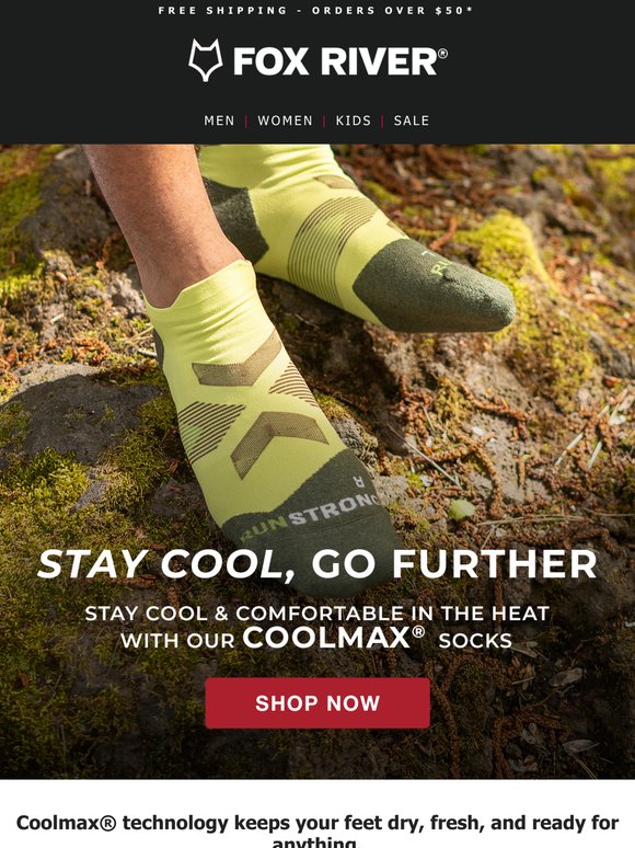 Keep your feet dry, fresh, and ready for anything.