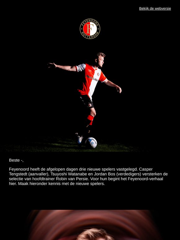 Maak kennis met drie nieuwe spelers van Feyenoord