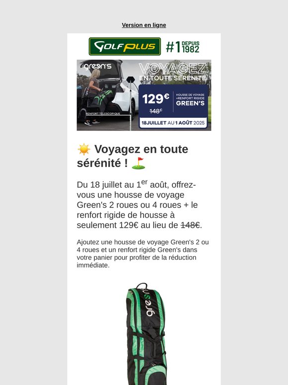 Des offres, des nouveautés et des jeux pour votre été golfique !