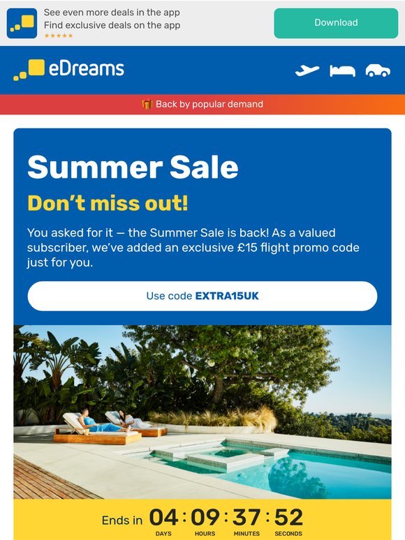 Okay, you win. The Summer Sale is back... 😎