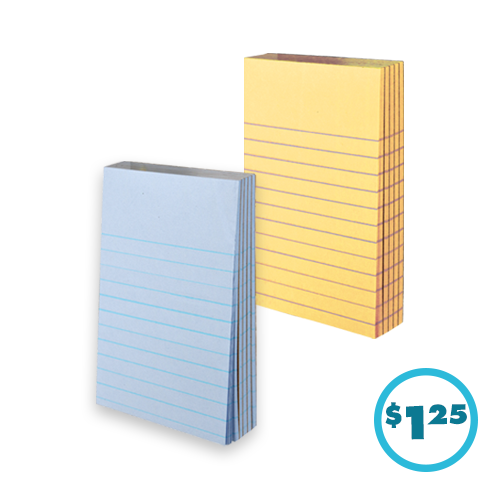 one blue and one yellow mini writing tablet