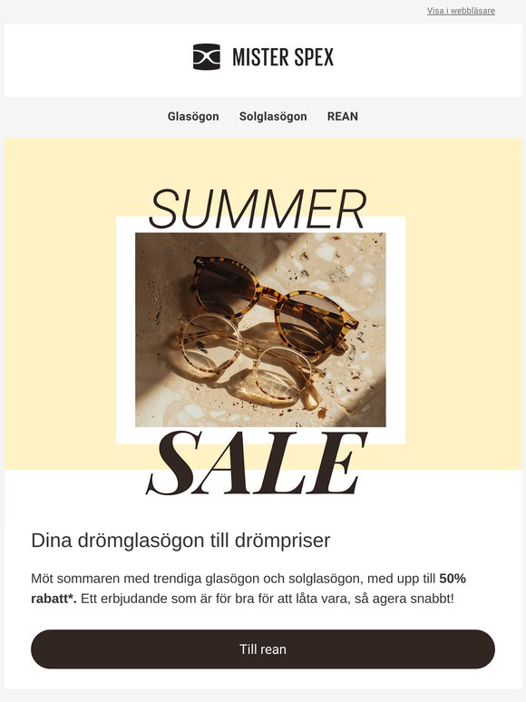 50% rabatt på utvalda bågar idag ☀️