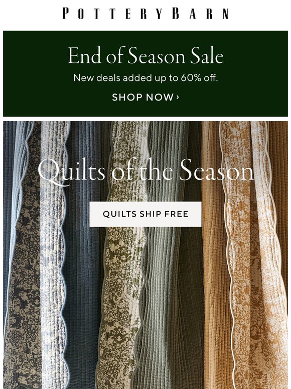 The quilts of the season are here ✨