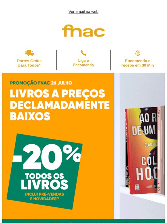 Só HOJE: Livros desde -20%!