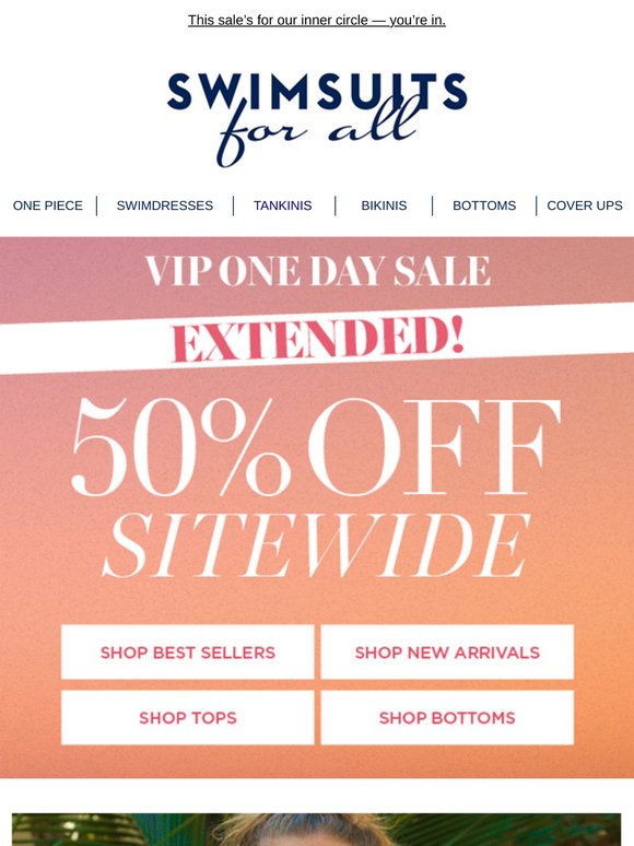 VIP SALE Extended: 50% Off Sitewide