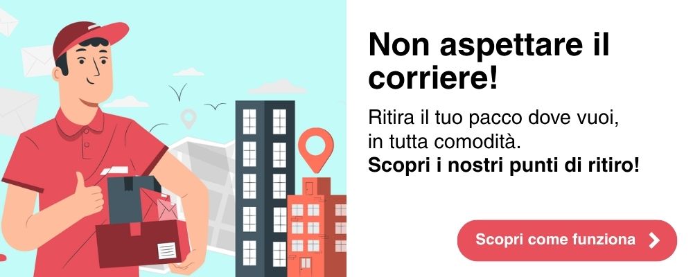 Non aspettare il corriere! scopri come funzionano i nostri punti di ritiro.