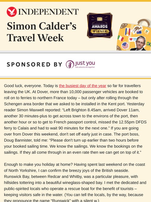 Frantic Friday by road, rail, ferry and air