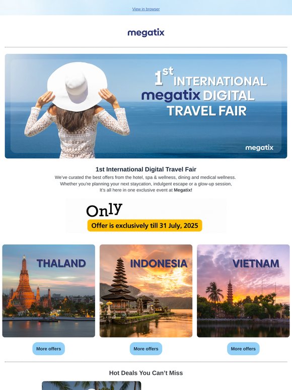 Ends Soon: Megatix Travel Fair Deals🔥