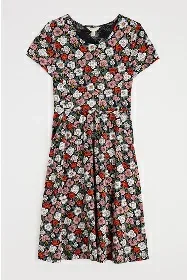 Image of the short sleeved april organic cotton jersey dress