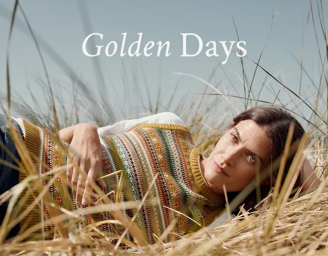 Image of model wearing new arrivals. Golden Days