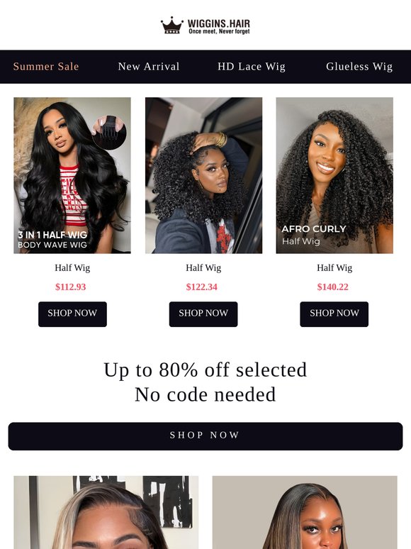 Half Wigs on Sale? Extra Discount Now!!!