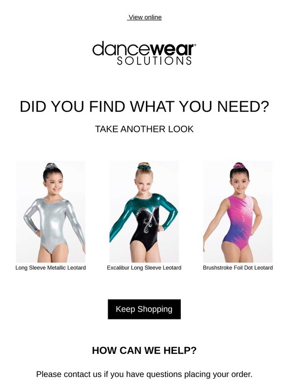 Still interested? Get the dancewear you need now