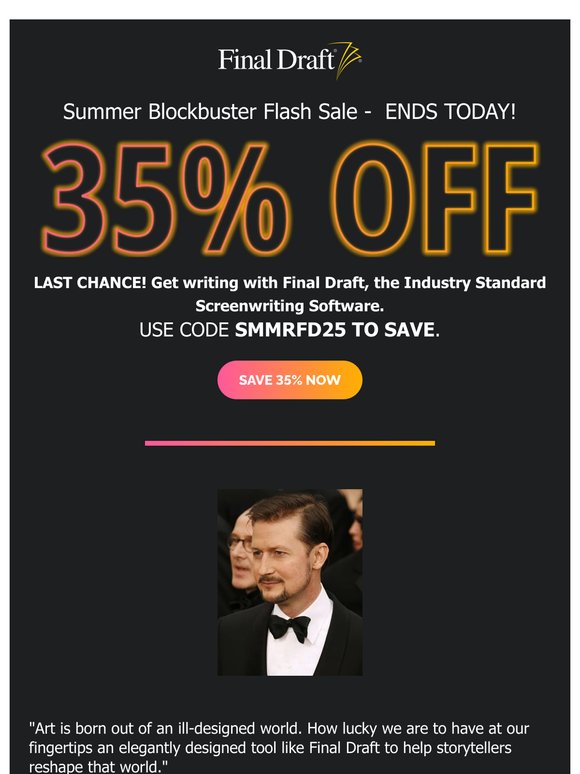 Your exclusive offer ends today! 😱