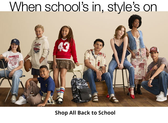 When school's in, style's on. Shop All Back to School