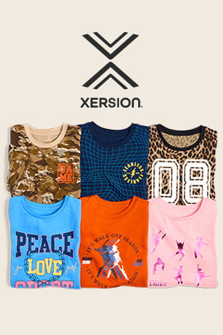 back-to-school deal. From $7.99 Kids' Xersion Tees Or Shorts, select styles. Coupon excluded.