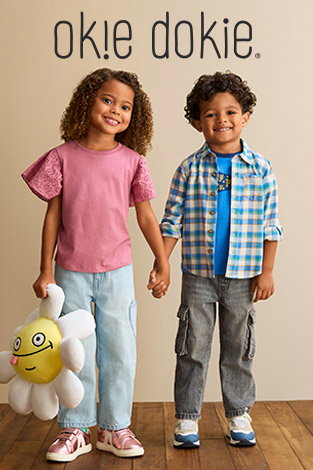 back-to-school deal. From $6.99 Babies' Or Toddlers' Okie Dokie Apparel, select styles. Coupon excluded.