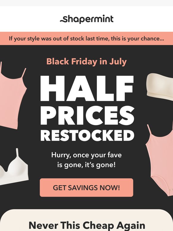 HALF PRICES ARE BACK?! 😱
