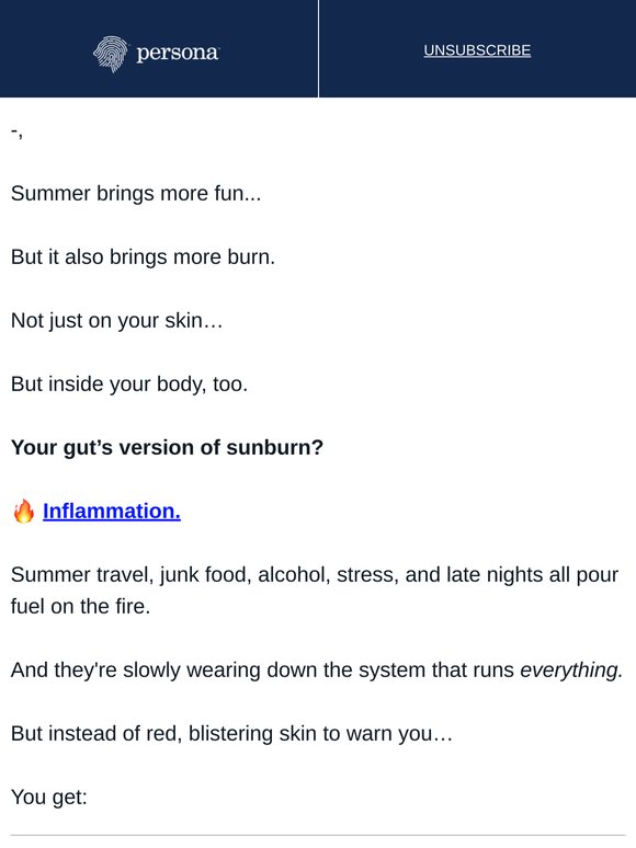 Sunburn for your gut