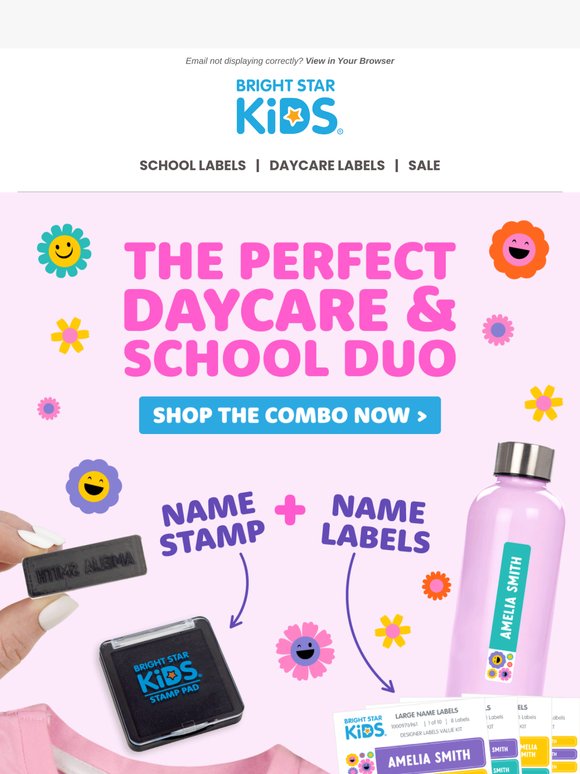 NEW! Name Labels & Stamp Combo 😱