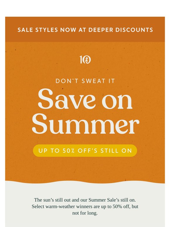 Still Hot, Still Up to 50% Off 🔥