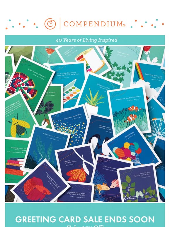 Last chance for 25% OFF greeting cards.