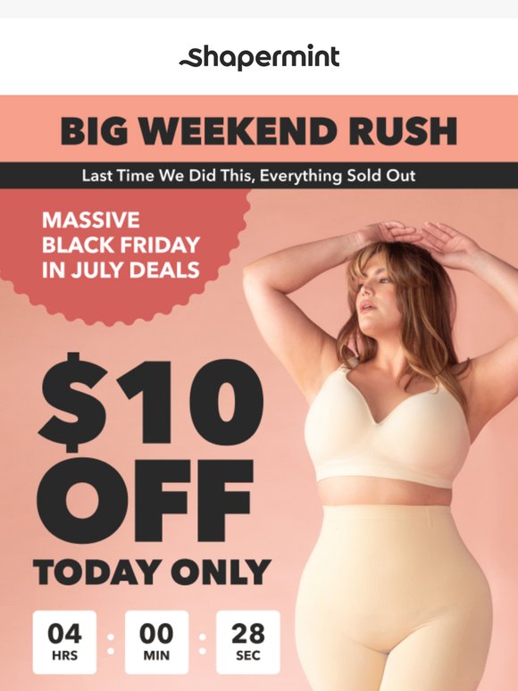Big Weekend Rush 🔥 $10 OFF