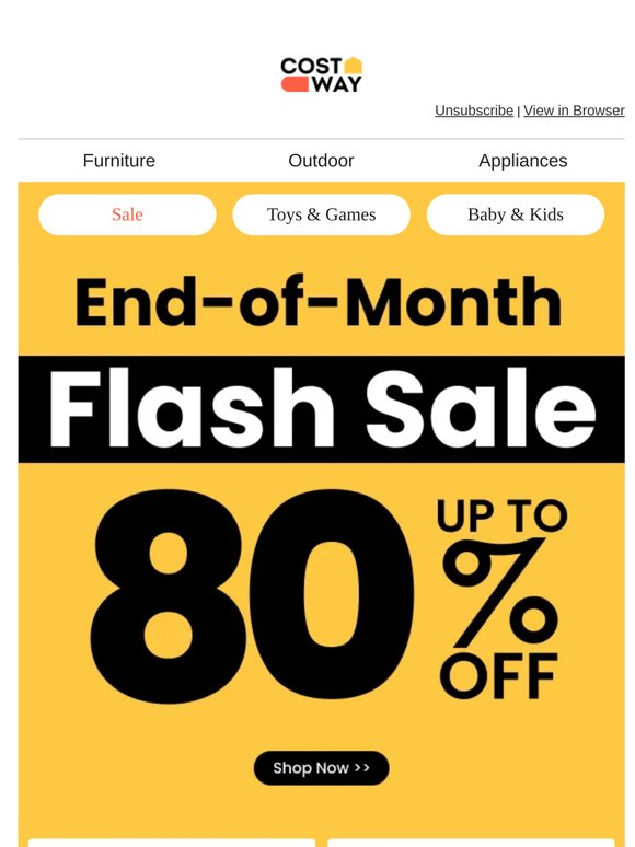 💥End-of-Month Flash Sale | Up to 80% off + Free Shipping