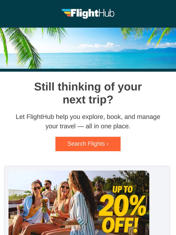 Plan ahead for your future trip