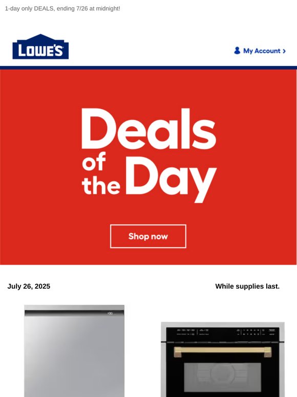 DEALS: Ending tonight at midnight.