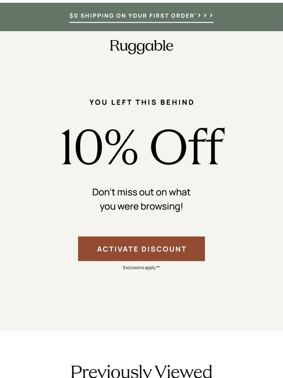 Save on the item you were browsing