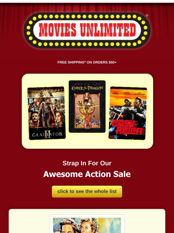 Strap In for Our Awesome Action Sale!