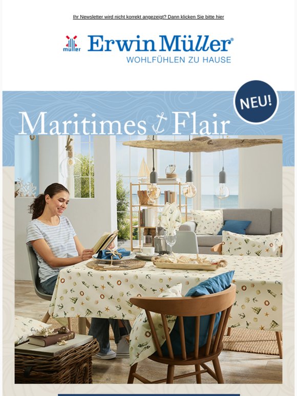 Maritimes Flair - entdecken Sie unsere neue Themenwelt!