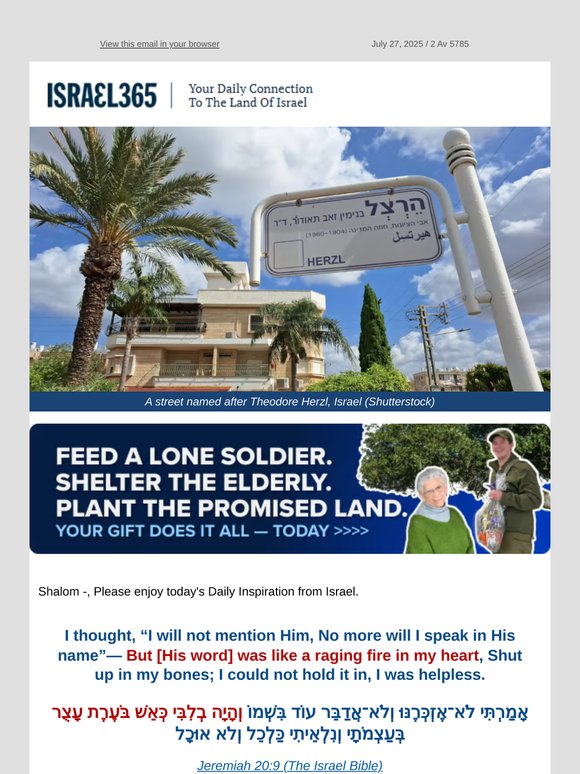 Herzl’s Secret: The Dream He Shared Before He Died