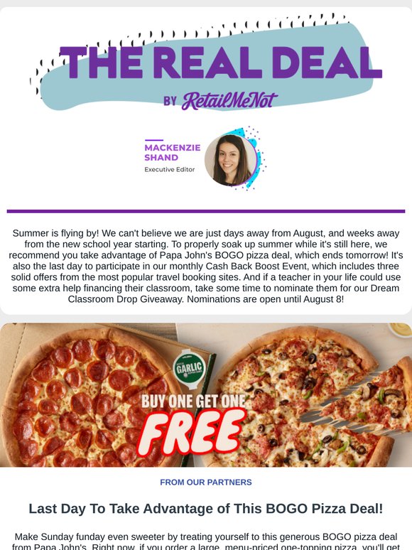 BOGO Pizza Deal 🍕 l Boosted Cash Back  💸 | The Best Flats For Travel 🧳
