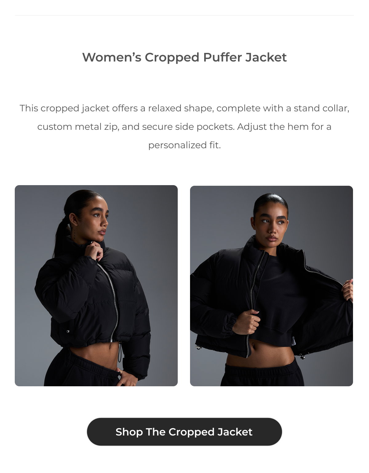 Women’s Cropped Puffer Jacket | Shop the Cropped Jacket