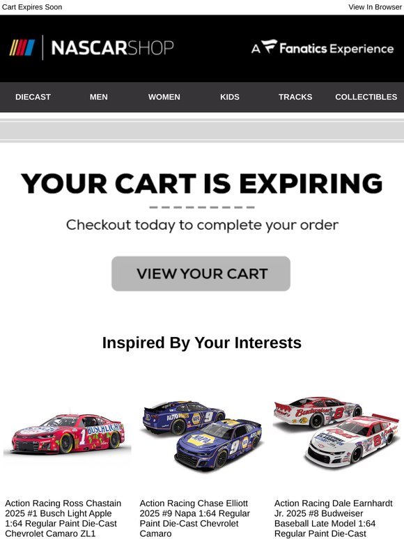 Last Chance For Your Cart