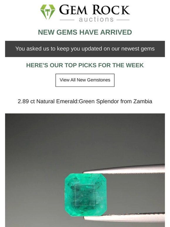 💎 Curators Pick - Hottest New Gems On Gem Rock Auctions