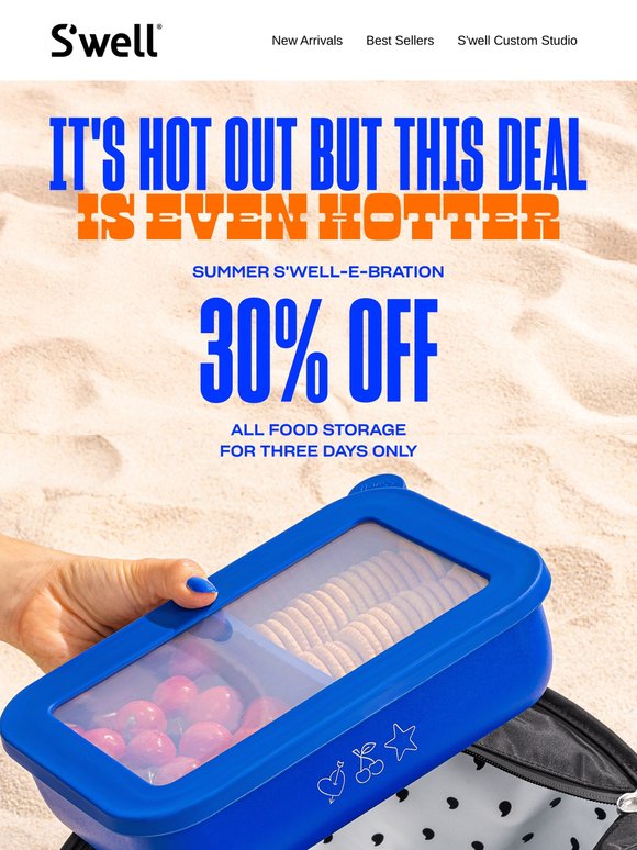 30% Off All Food Storage: The S'well-e-bration Continues!