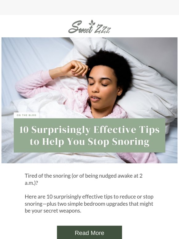 10 Surprisingly Effective Tips to Help You Stop Snoring