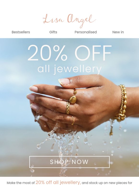 20% off all jewellery