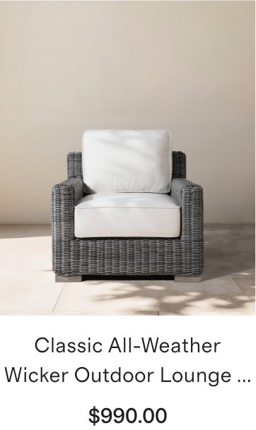 Classic All-Weather Wicker Outdoor Lounge ...