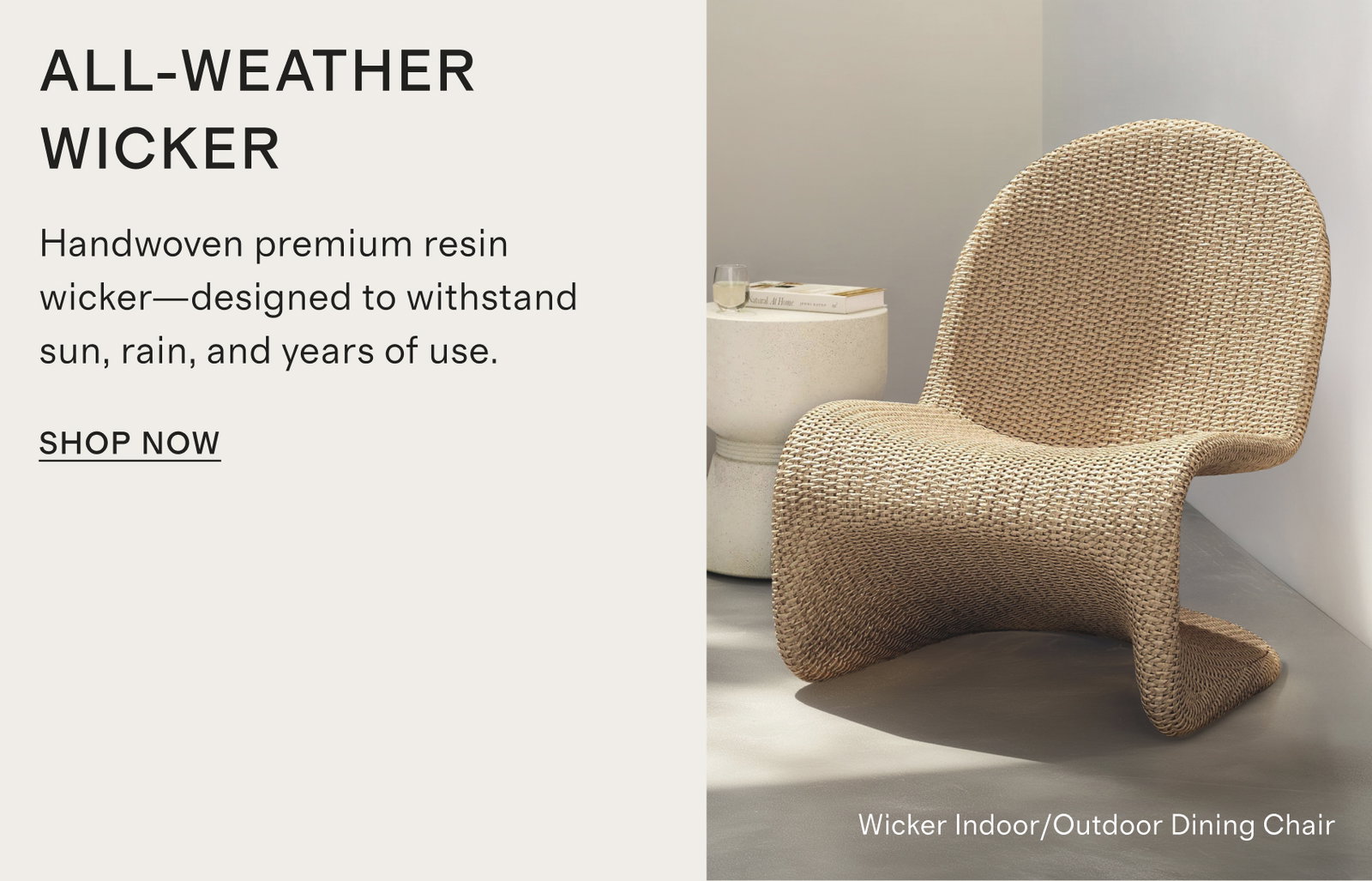 Wicker Indoor/Outdoor Dining Chair