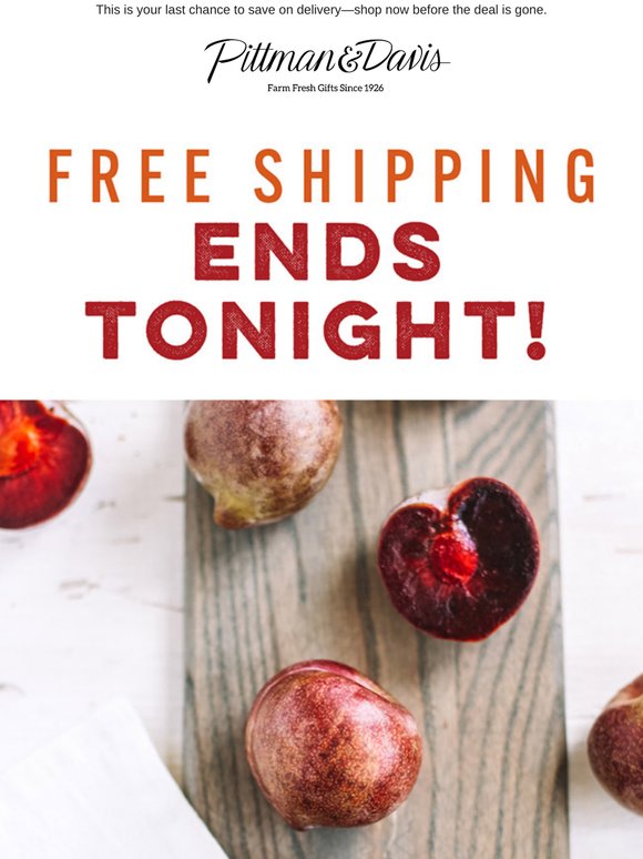 🚨 Free Shipping Ends Tonight!