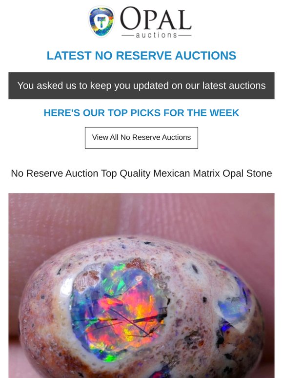 💎 Opal Auctions Finishing Soon