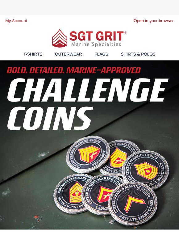Carry Tradition in Your Pocket—USMC Challenge Coins Are Here!