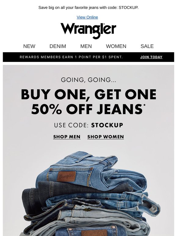 Buy one, get one half the price 👖