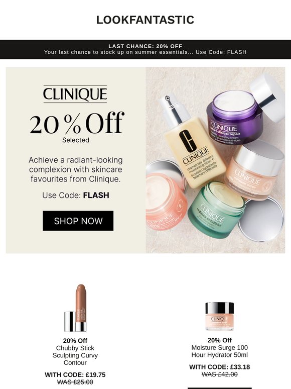 20% Off Clinique